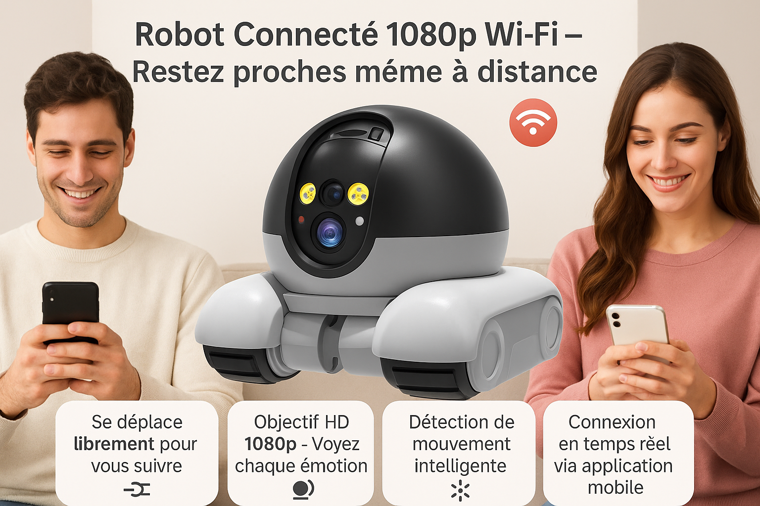 Soyez avec votre moitié, peu importe la distance !