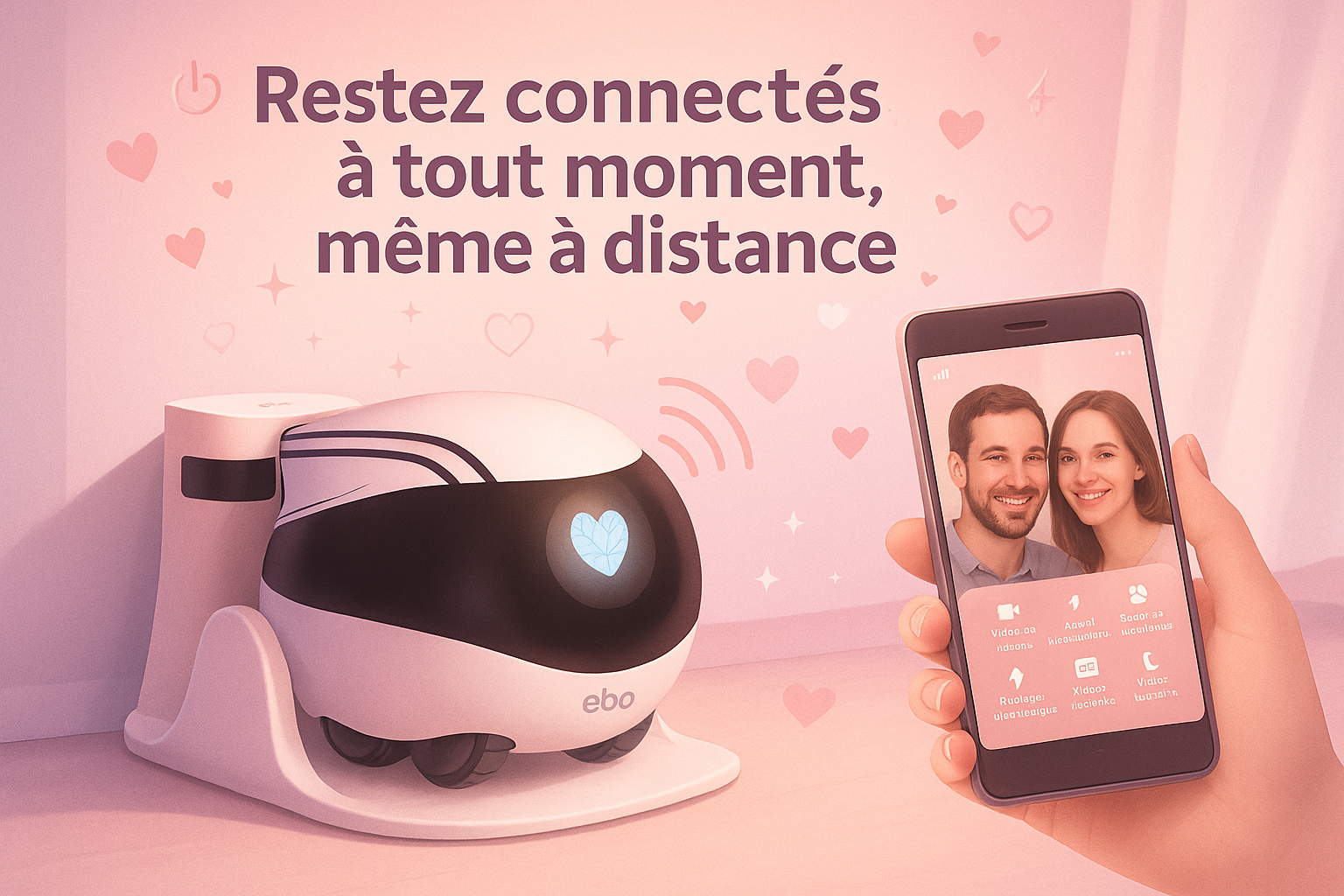 Robot Connecté Enabot EBO SE – Caméra Wi-Fi Intelligente pour Rester Proches à Distance