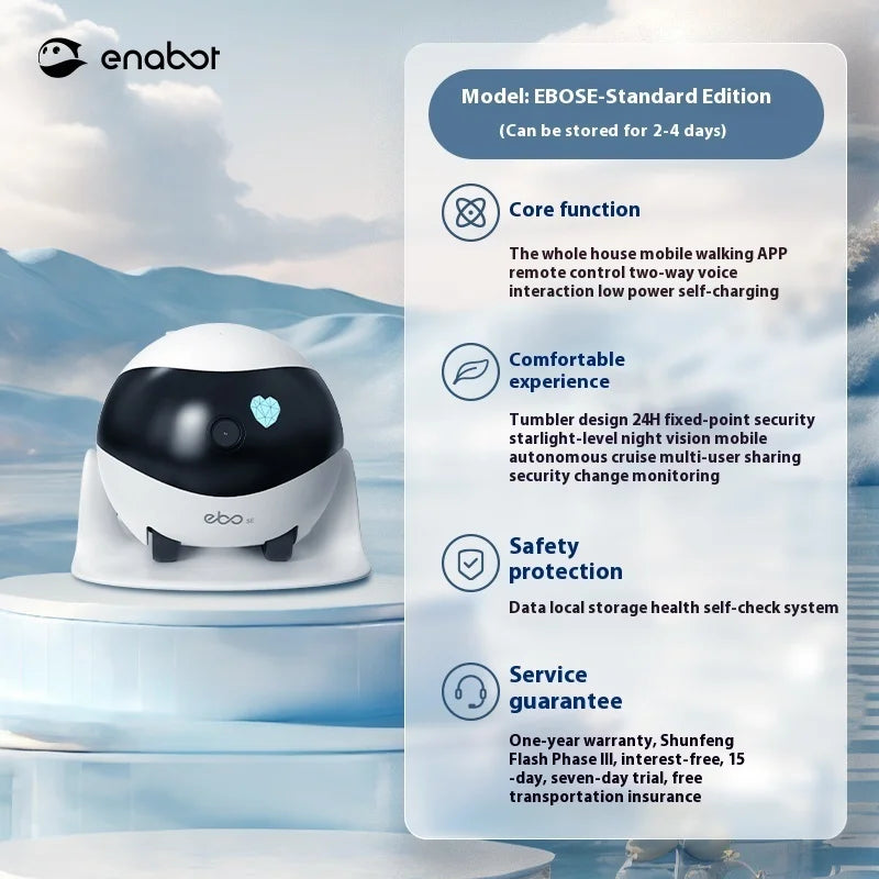 Robot Connecté Enabot EBO SE – Caméra Wi-Fi Intelligente pour Rester Proches à Distance