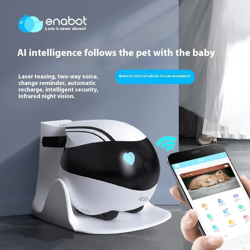 Robot Connecté Enabot EBO SE – Caméra Wi-Fi Intelligente pour Rester Proches à Distance