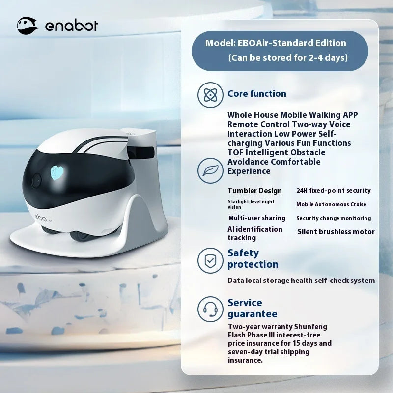 Robot Connecté Enabot EBO SE – Caméra Wi-Fi Intelligente pour Rester Proches à Distance